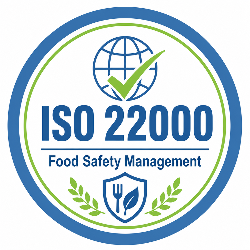 ISO 22000 certification badge