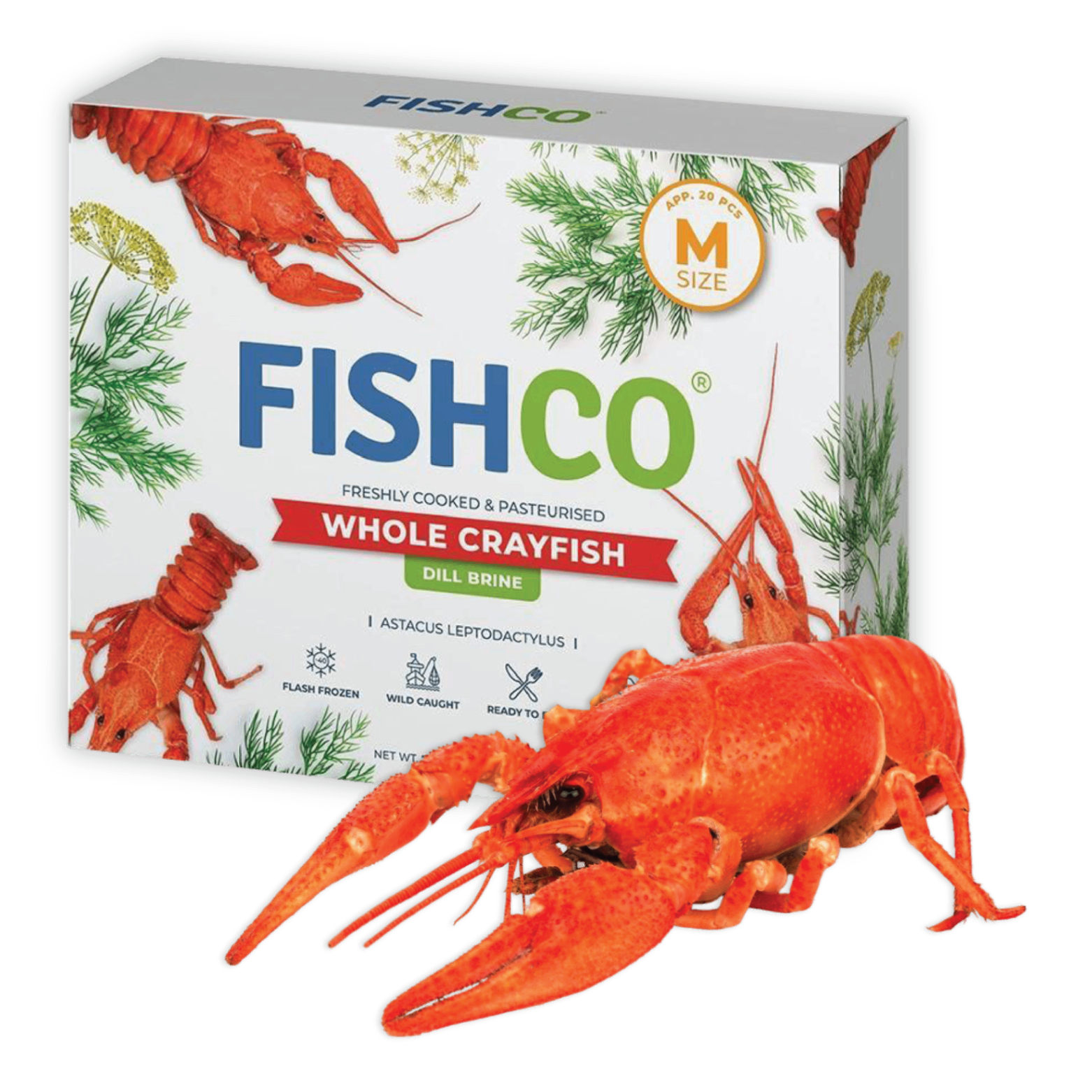 Frozen Crayfish — Dill Brine